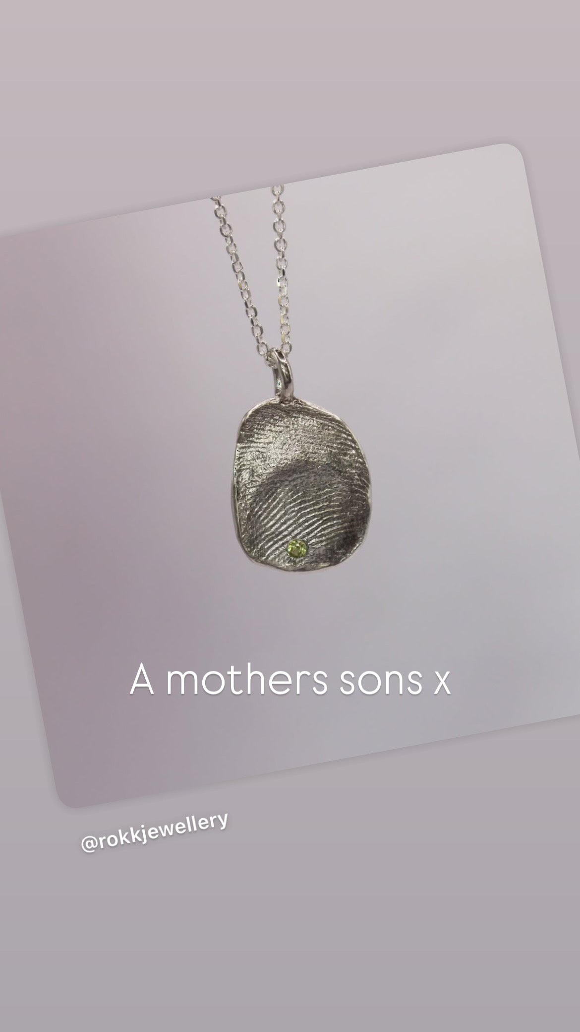 Fingerprint & Paw Print Necklace