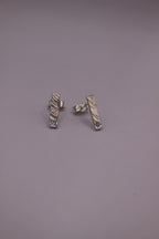 Feather Texture Natural Gemstone Earrings