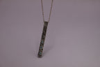 Feather Texture Natural Gemstone Necklace