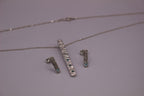 Feather Texture Natural Gemstone Necklace