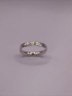 Feather Texture Natural Gemstone Ring