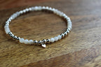 Gemstone Stretch Bracelet Sterling Silver