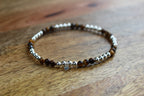 Gemstone Stretch Bracelet Sterling Silver