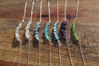 Gemstone Chip Clasp Bracelet Sterling Silver