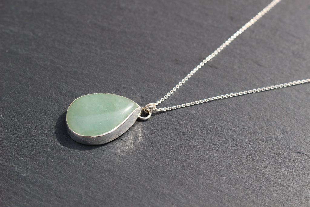 Aventurine Teardrop Necklace