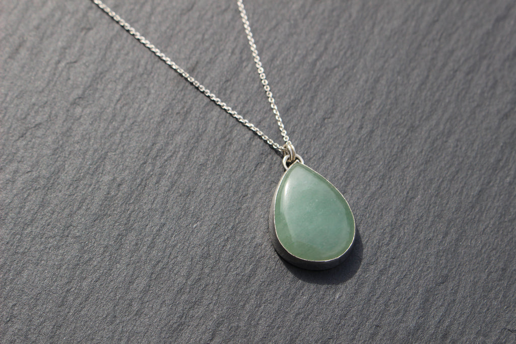 Aventurine Teardrop Necklace