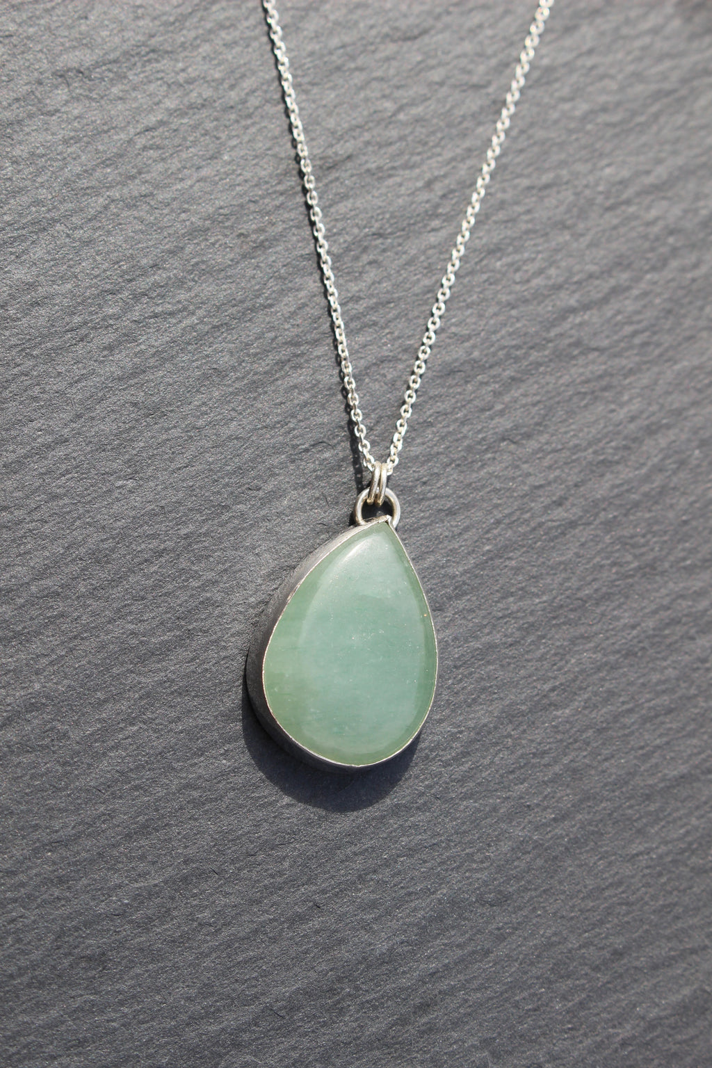 Aventurine Teardrop Necklace