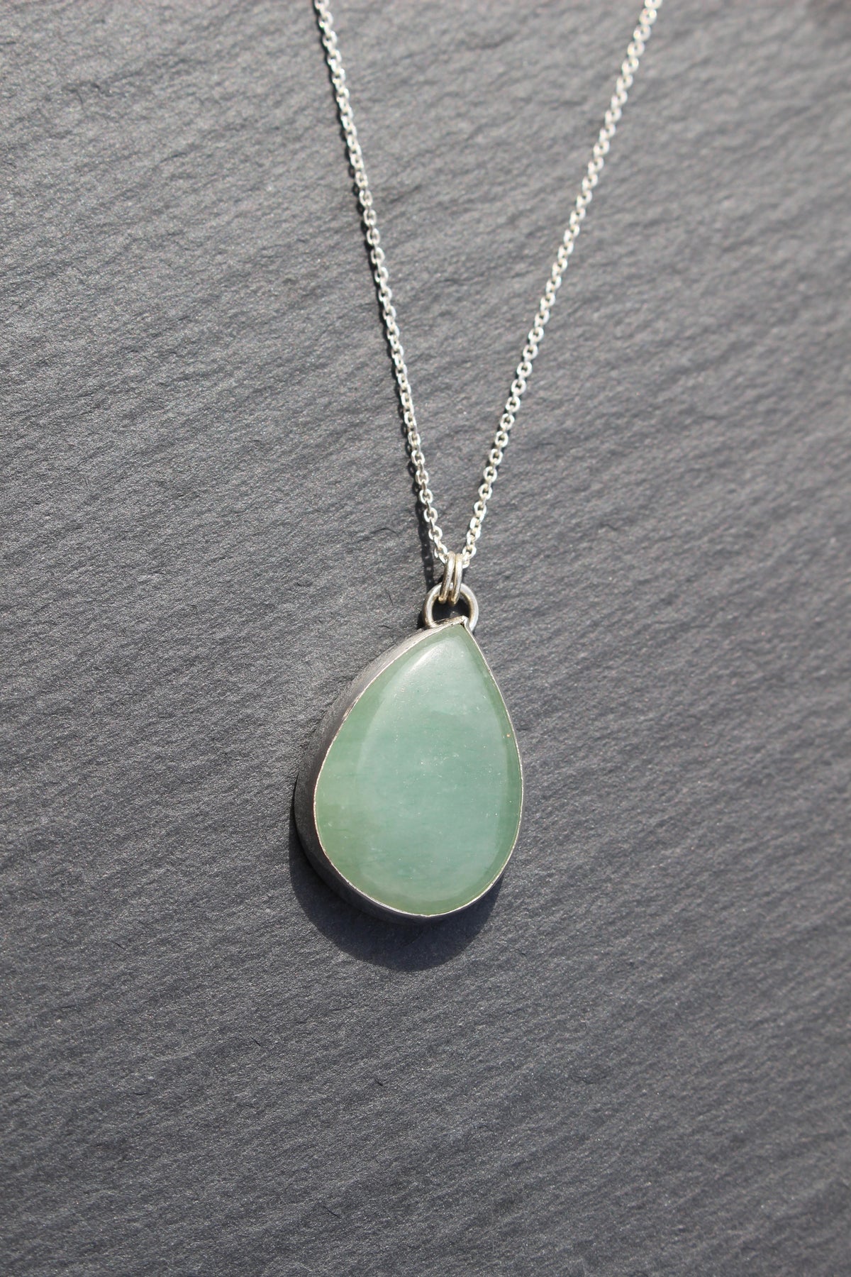 Aventurine Teardrop Necklace