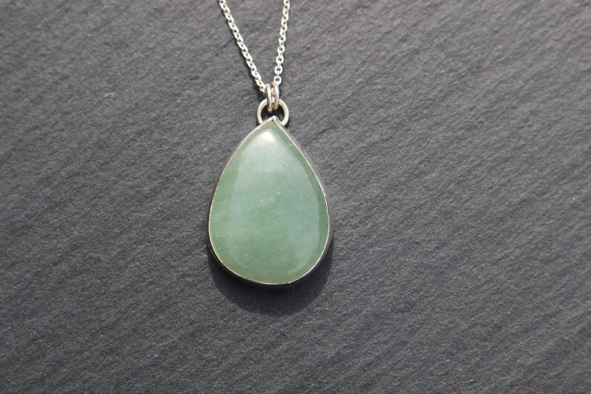 Aventurine Teardrop Necklace