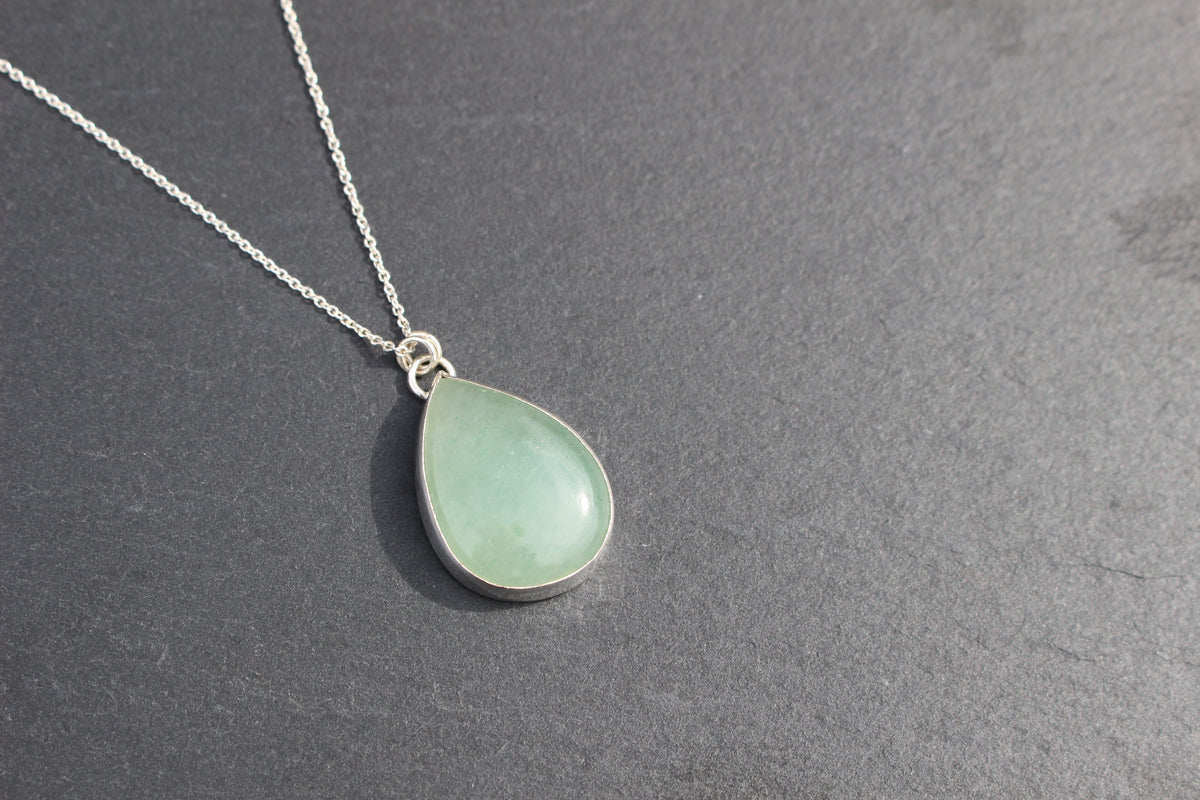 Aventurine Teardrop Necklace