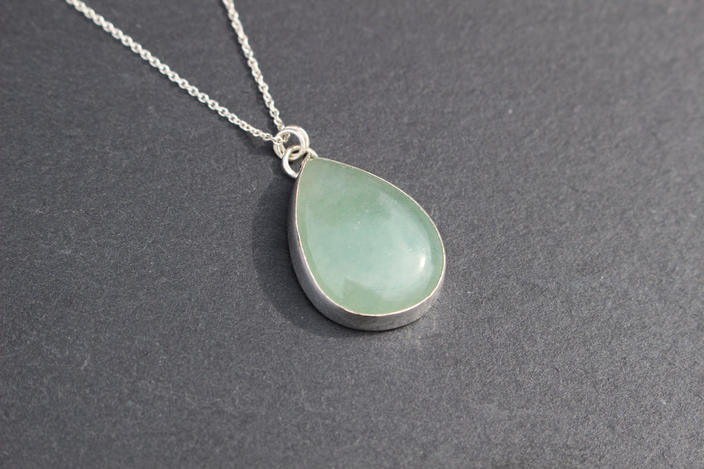 Aventurine Teardrop Necklace