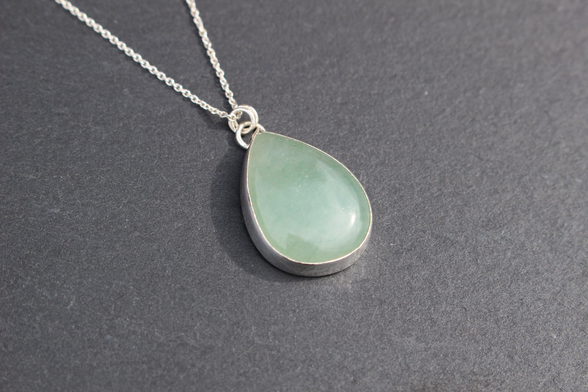 Aventurine Teardrop Necklace