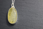 Prehnite Lozenge Pendant