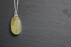 Prehnite Lozenge Pendant
