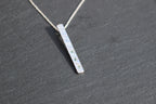 Feather Texture Natural Gemstone Necklace