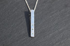 Feather Texture Natural Gemstone Necklace