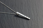 Feather Texture Natural Gemstone Necklace