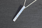 Feather Texture Natural Gemstone Necklace