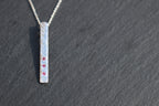 Feather Texture Natural Gemstone Necklace