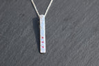 Feather Texture Natural Gemstone Necklace