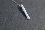 Feather Texture Natural Gemstone Necklace