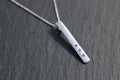 Feather Texture Natural Gemstone Necklace