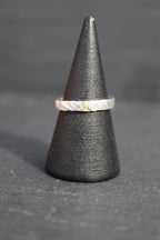 Feather Texture Natural Gemstone Ring