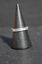 Feather Texture Natural Gemstone Ring