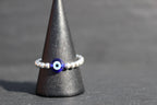 Gemstone Stretchy Ring - Sterling Silver