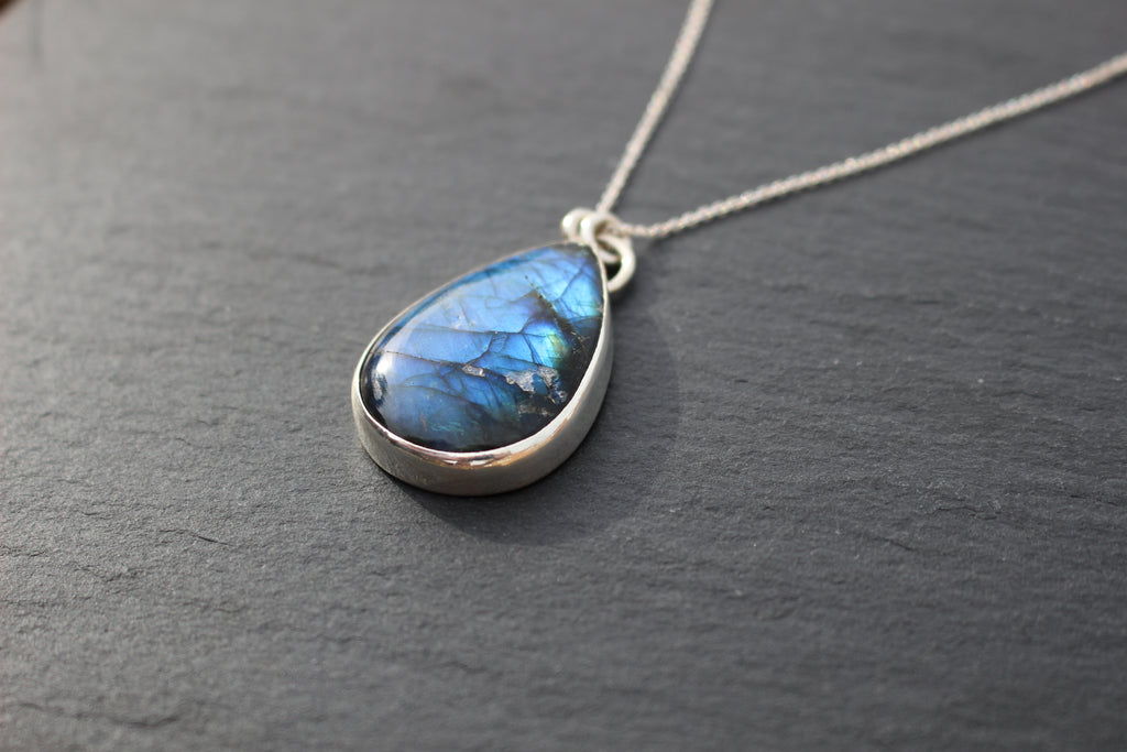 Labradorite Teardrop Pendant