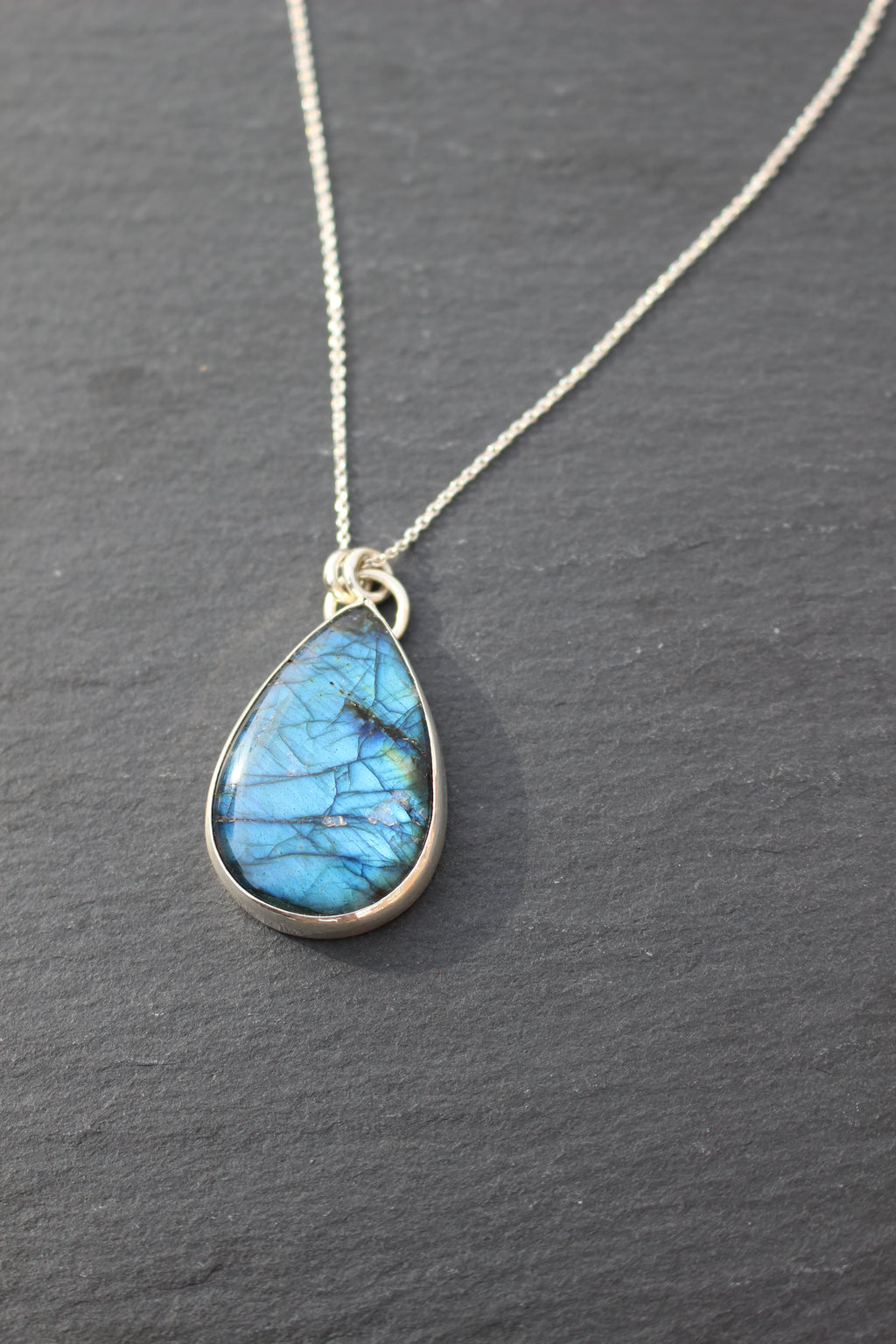 Labradorite Teardrop Pendant