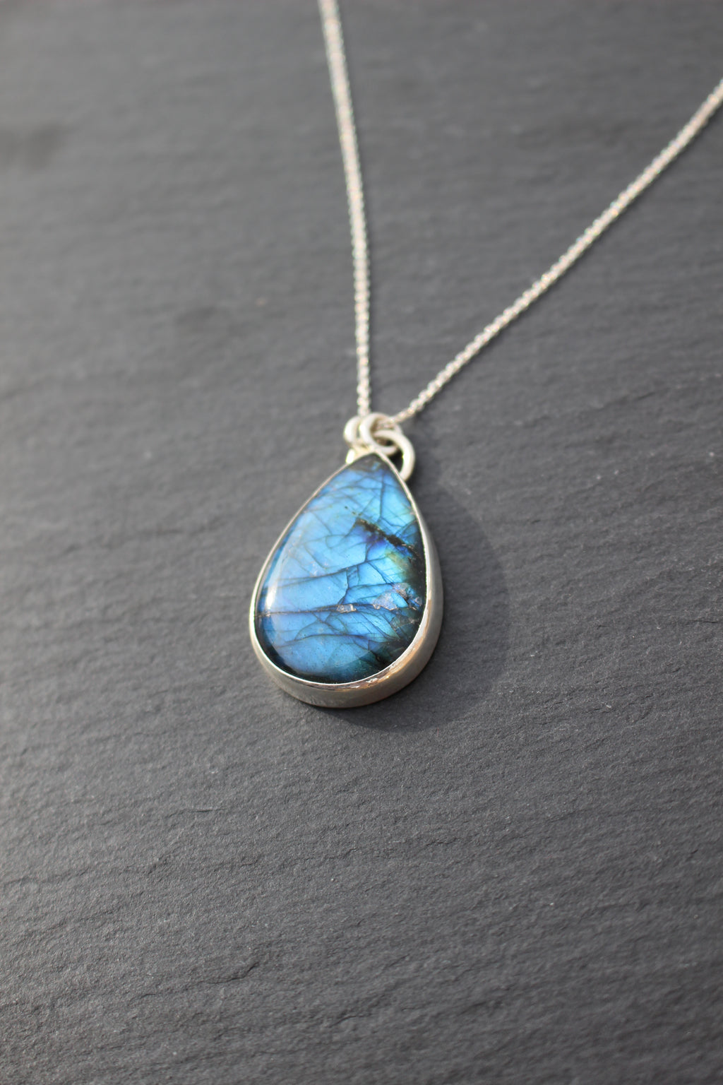 Labradorite Teardrop Pendant