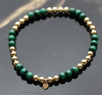Gemstone Stretch Bracelet 14ct Gold Filled