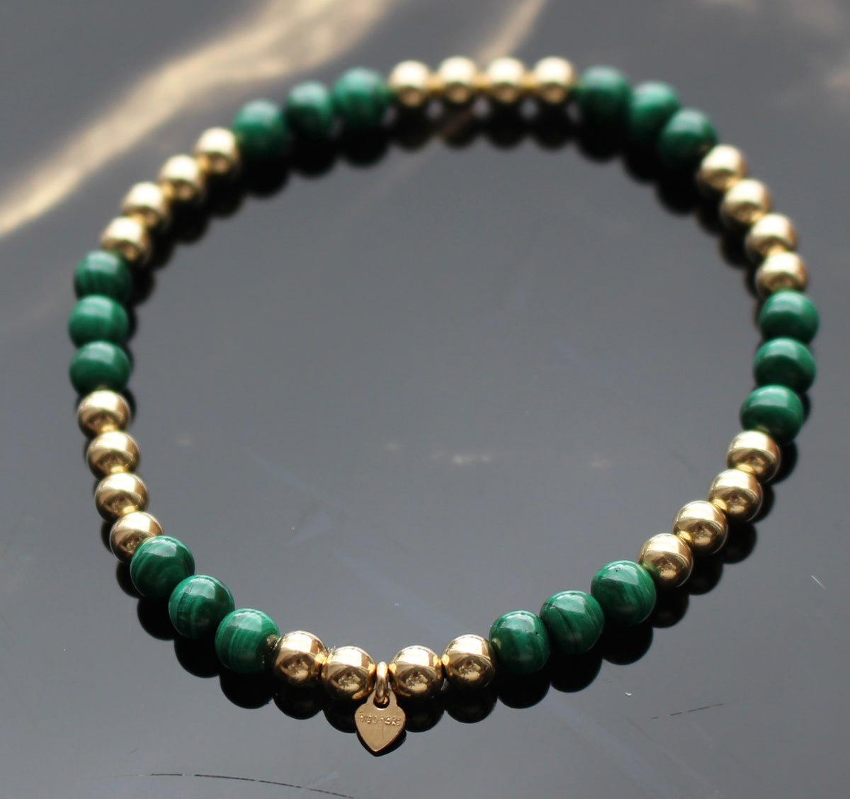 Gemstone Stretch Bracelet 14ct Gold Filled