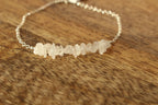 Gemstone Chip Clasp Bracelet Sterling Silver
