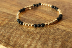 Gemstone Stretch Bracelet 14ct Gold Filled