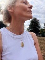 Prehnite Lozenge Pendant