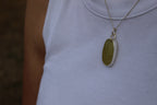 Prehnite Lozenge Pendant