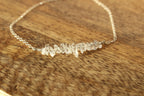 Gemstone Chip Clasp Bracelet Sterling Silver