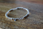 Gemstone Stretch Bracelet Sterling Silver