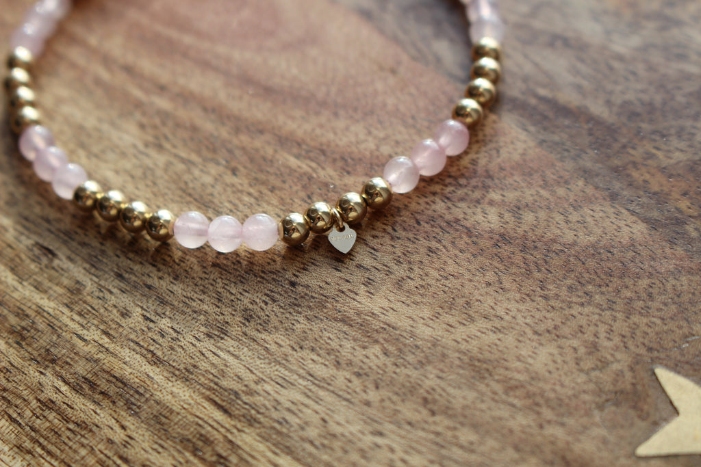 Gemstone Stretch Bracelet 14ct Gold Filled