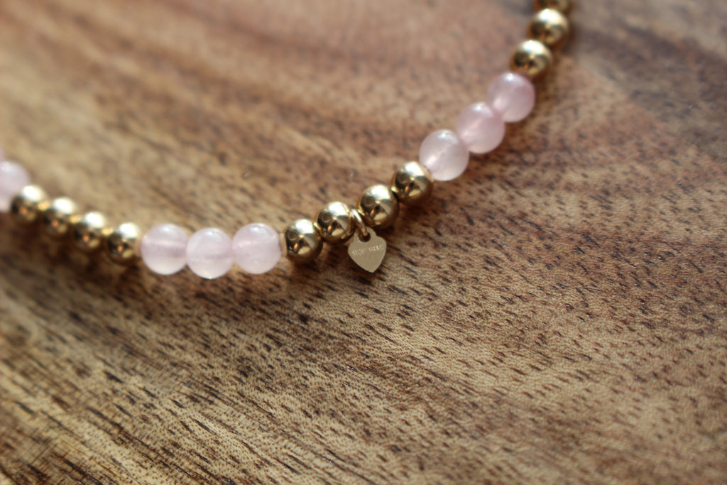 Gemstone Stretch Bracelet 14ct Gold Filled