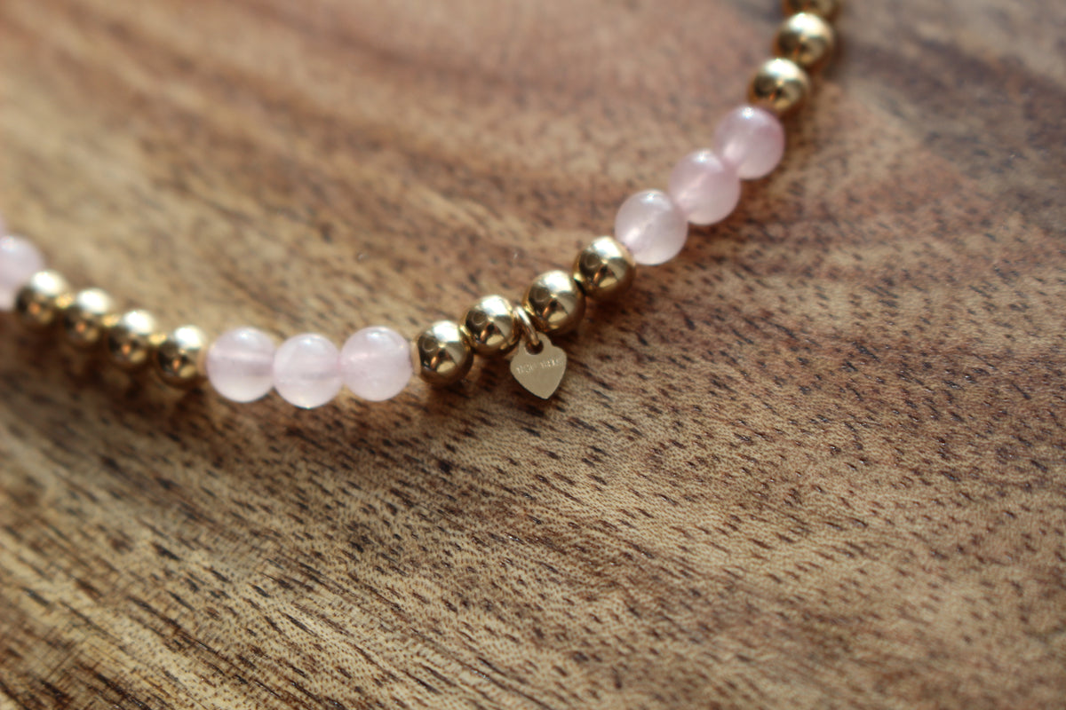 Gemstone Stretch Bracelet 14ct Gold Filled