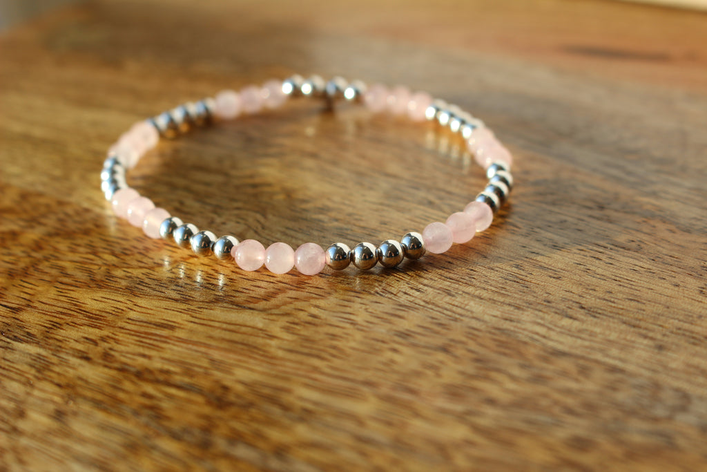 Gemstone Stretch Bracelet Sterling Silver