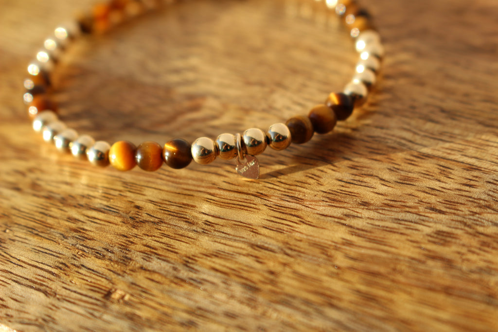 Gemstone Stretch Bracelet 14ct Gold Filled
