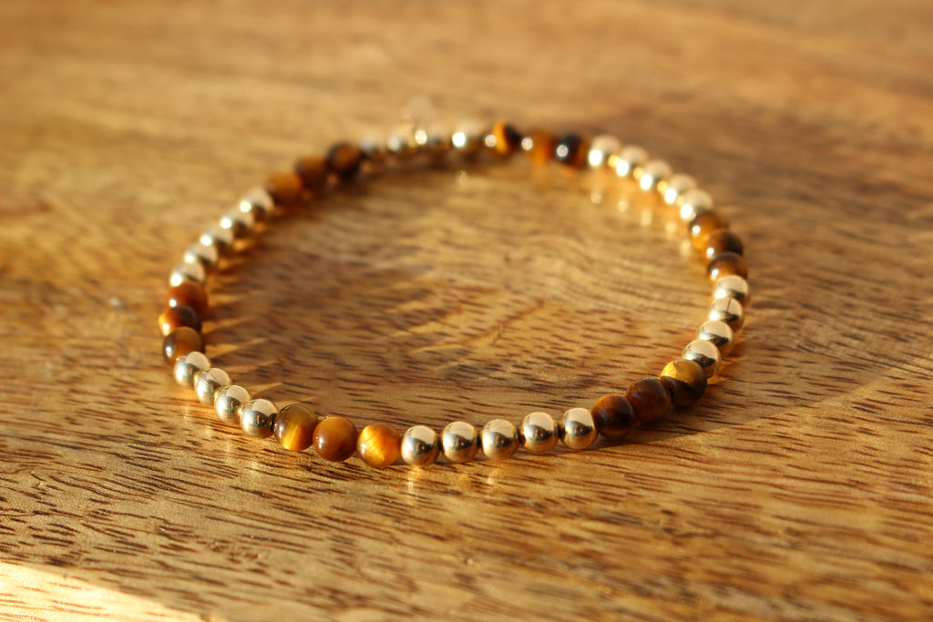 Gemstone Stretch Bracelet 14ct Gold Filled