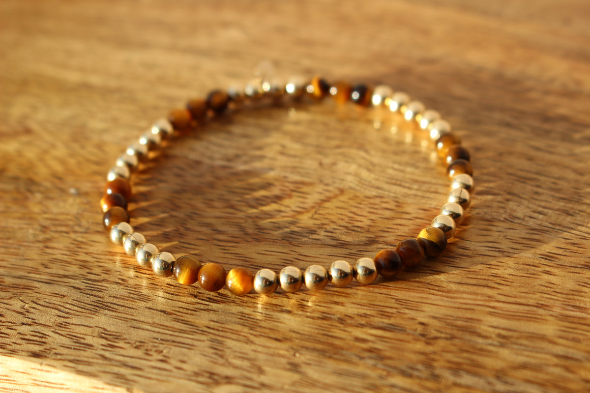 Gemstone Stretch Bracelet 14ct Gold Filled